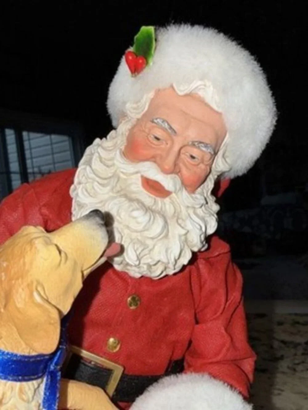 Possible Dreams Santa with Dog Figurine “Good Boy Santa”